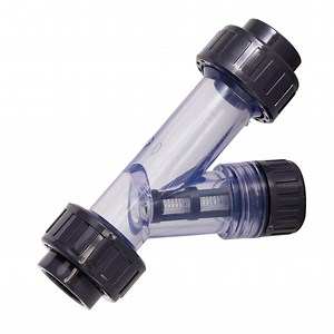 [Hot Item] Chemical Industrial Water Supply PVC Y Strainer on off Electric Actuator Plastic