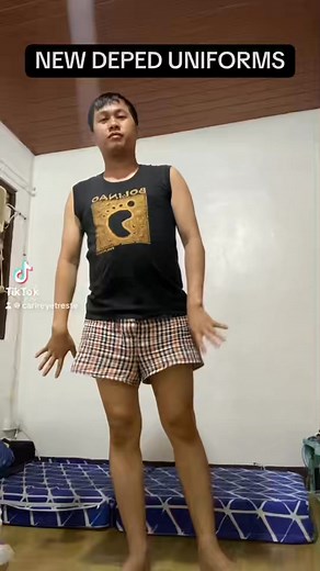 MODEL ng DEPED😁🤪 #newdepeduniforms #sisellermoonnagingmodelpanga hahah keme🤣 | Carl Rey Treste