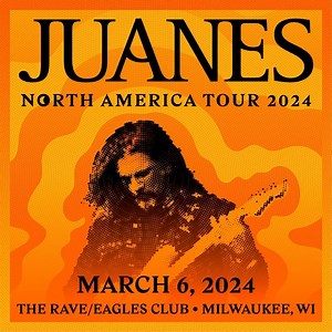 Latin Rock legend and Grammy-winning artist, Juanes, brings his timeless hits to The Eagles Ballroom in TWO WEEKS! 💃 General admission & reserve seats are available including special VIP side-stage seats » therave.com/juanes | The Rave / Eagles Club