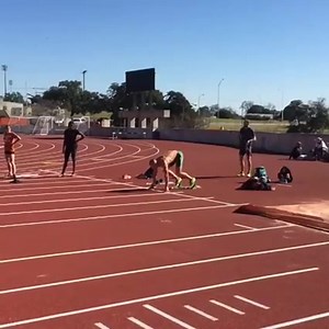Beautiful day, beautiful 1st hurdle practice! #decathlon #dieseldudestorm @dieseldudestorm | Trey Hardee