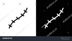 Scar Icon Collection Black White Filled Stock Vector (Royalty Free) 2673146265 | Shutterstock