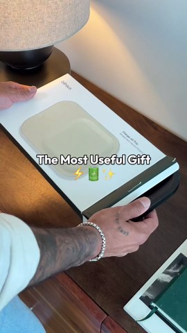 Charge All Multi-Device Wireless Charger Tray, Vegan Leather, Charging Tray, Compatible with iPhone 15, 14, 13, 12, 11, X, SE, Galaxy S21, S20, Note, AirPods/Pro (Sand)