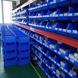 [Hot Item] Warehouse Storage Medium Duty Long Span Steel Rack with Plastic Bin