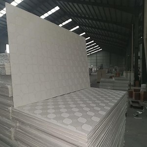 [Hot Item] Home Factory Decoration Fireproof Panel 595X595mm PVC Gypsum Ceiling Tiles