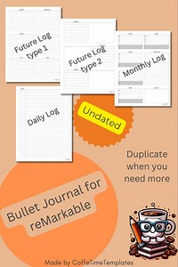 Bullet Journal for Remarkable Paper Pro (simple) - Etsy Canada