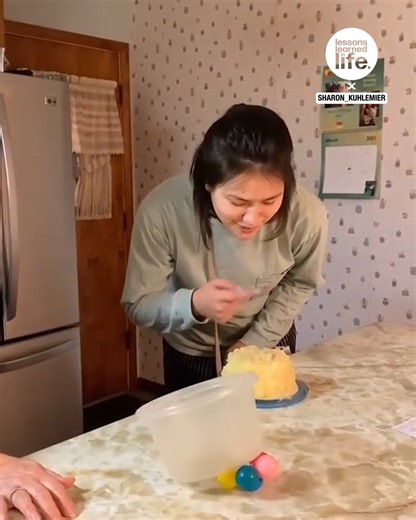 She's so excited for her mashed potato cake 😂 | Lessons Learned In Life