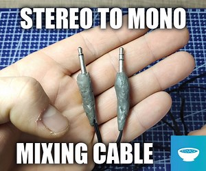 Stereo to Mono Audio Cable