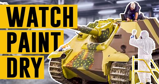 Painting the Jagdpanther - The Tank Museum