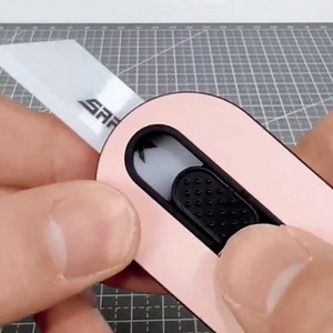 Retractable Safety Box Opener - Mini Ceramic Pink Box Cutter