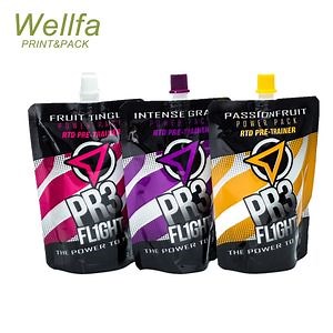 [Hot Item] OEM Factory Custom Printed Film Pouch Plastic Packaging Stand up Pouch with Spout for Jelly or Puree