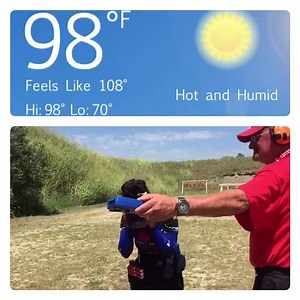 Luckily this was the last stage of Day I Shoot For the Gold 😰😖 When it's this hot, your brain does weird things... like, not function! 🤦🏻‍♀️ Thanks to my #gungirls GunGirl Tina Babes N' Gunz Pansy Steel I managed to survive! 😰🔥 Walther Arms, Inc. Taran Tactical Dara Holsters NotchGear 5.11 Tactical CMC Triggers Corp. Gunfighter Targets OffHand Gear | TacGirl Michelle