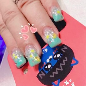 🌼✨💅🏻✨🎨🩵Acrylic nails🐝✨🎨💅🏻✨ 🩵Appointment now 📱098-696-2694 | Happy Nails