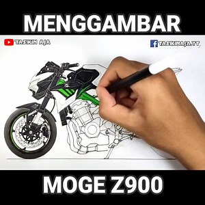 52K views · 646 reactions | Mas coba gambar motor gede jangan motor kecil Mulu, menggambar motor 900 cc | Tasikinaja.yt | Facebook