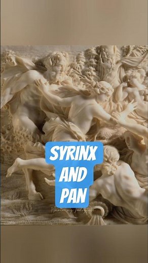 Syrinx and Pan #greekmythology #flute