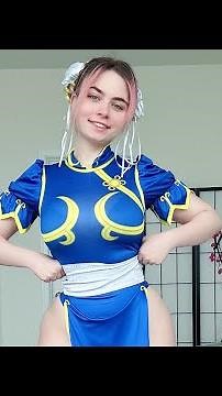 Chun li cosplay buns 🥰 street fighter