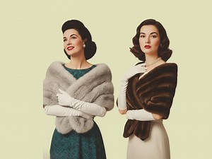 1950s Faux Fur Stole – Vintage Inspired Old Hollywood Shawl - Etsy UK