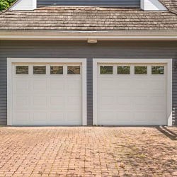 [Hot Item] Residential Modern Remote Control Glass Inserted Sectional Aluminum Panel Garage Doors