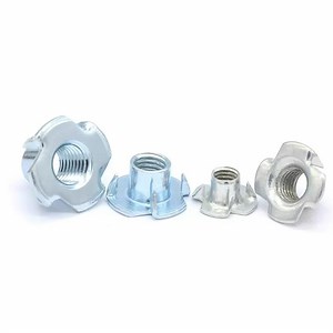 [Hot Item] Wooden Furniture Nuts Chairs Accessories T-Nuts with 4 Prongs T Nuts