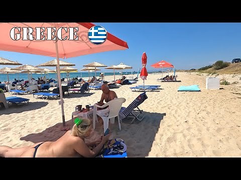 Hot day🔥in Greece🏖️Halkidiki🏖️ beach walk 💃Beach vlog 🏖️Bikini