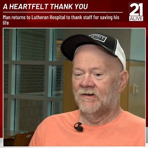 12K views · 63 reactions | Nearly a year ago, Ron Pitts learned he had experienced a heart attack. DETAILS >>> https://www.21alivenews.com/2024/11/18/man-returns-lutheran-hospital-thank-staff-saving-his-life/ | 21Alive | Facebook