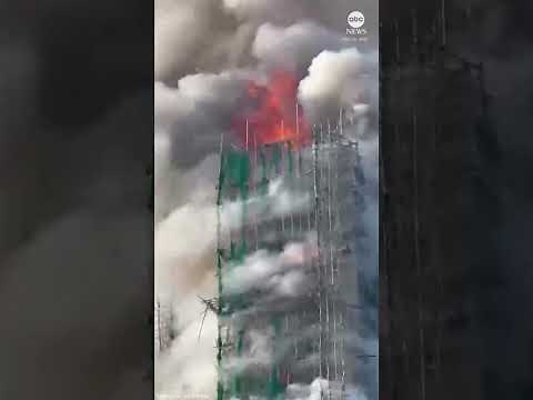 Massive fire engulfs Hong Kong apartment complex