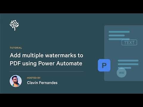 Add Multiple Watermarks to PDF Using Power Automate