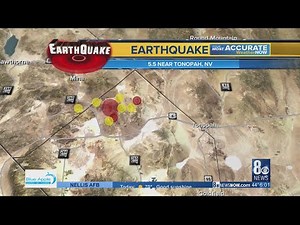 Dozens of earthquakes recorded near Tonopah, Nevada