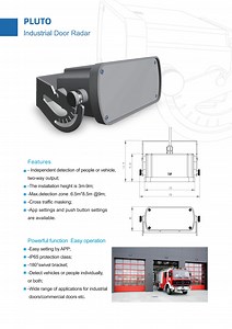 [Hot Item] Dock Door Sensor High-Speed Radar Sensor for Accurate Human and Vehicle Detection