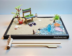 Zen on the Beach Garden - Sea Shells From Bahama Beach - DIY - Tabletop Zen - Meditation - Relaxing Fun - Gift for Him/her - Therapeutic - Etsy