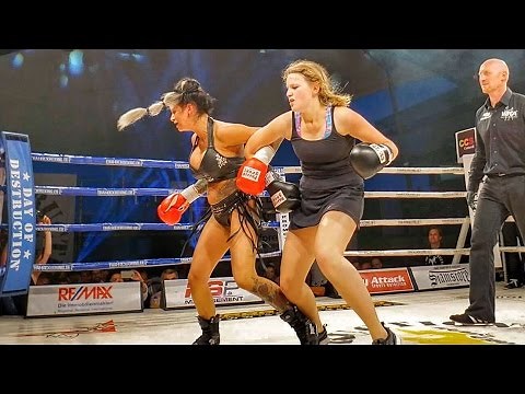 Lingerie Boxing at Day of Destruction 11 - Lia Joyce vs Carolin Ott