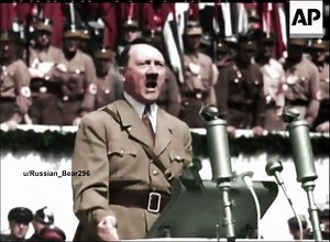 Adolf Hitler's Speech , Germany (1935) . Video Colorized by me .