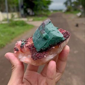 91 reactions · 13 shares | Stunning Specimen of Fabulously Terminated, Celadonite & Iron included Marshy Green & Deep Red Apophyllite Cubes on Stilbite 4.5 x 4.5 inch Locality: Nasik, India Available! Message Us Now SuperbMinerals.Us #superbminerals #minerals #mineral #mineralsofig #mineralporn #apophyllite #minerales #fineminerals #mineralsforsale #geology #mineralogy #mineralspecimen #rareminer | Superb Minerals | Facebook