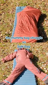 Never struggle in a confining mummy bag again. All the coziness, none of the claustrophobia. | Selk'bag