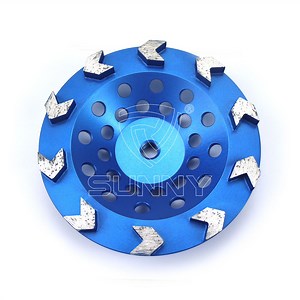 [Hot Item] Factory Direct 7 Inch Arrow Segments Diamond Cup Grinding Wheel for Aggresive Sanding