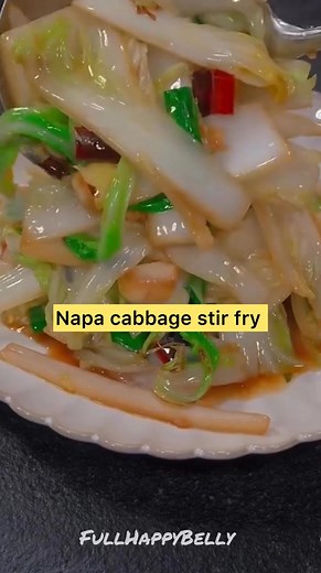 381K views · 4.3K reactions | Quick easy tasty Napa cabbage stir fry recipe #fblifestyle #napacabbage #stirfry #vegetables #veggiestirfry #veggies #chinesefood #chinesefoodlover #chinesecuisine #fullhappybelly #vlog #food #foodlover #foodie #foodblogger #yummyfood #tastyfood #comfortfood #homemadefood #homecooking #homecooked #cooking #cookingvideos #cookingtime #cookingreels #cookingathome #easyrecipe #recipes #recipe | Fullhappybelly | Facebook