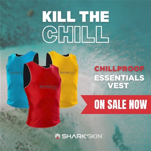IF YOU WANT TO BE WARM – THEN WEAR A SHARKSKIN VEST! Wear a Sharkskin Vest to STOP GETTING COLD in the water and 100% stop windchill in-between water sports sessions. The Sharkskin Vests preserve your body heat while allowing a full range of movement and keeping you WARM so you can get out there and enjoy your water sports in just about any condition. A neoprene wetsuit will not stop windchill, no matter how thick. Once you get wet and the winter wind kicks in, the windchill factor increases and
