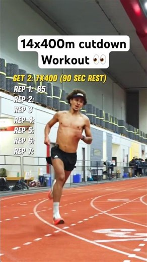 1500m/5000m Track Workout for Advanced Runners 😳 #ctfl