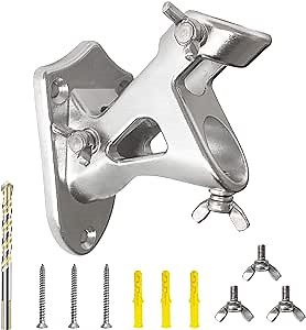 Amazon.com : WAENLIR Two Position Stainless Steel Flag Pole Holder 1 inch, Heavy Duty and Rust Free Flag Mounting Bracket for House(1" Inner Diameter) : Patio, Lawn & Garden