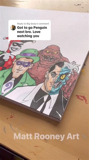 27K views · 437 reactions | Drawing Dc Batman Villains Part 7 #dc #villain #batman #dccomics #cartoon #art #satisfying #drawing #draw #artist | Matt Rooney Art | Facebook