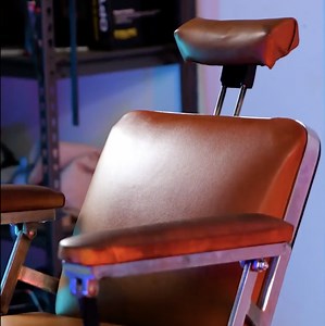 147K views · 487 reactions | Vintage Barbershop Chair Turned into A Gaming Seat | Wood Mood | Facebook