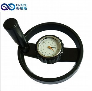 [Hot Item] Whole Aluminum Black Two Spokes Handwheel with Gravity Indicator