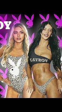 PLAYBOY Swim BIKINI MODELS Slow Motion Vertical Show Swimwear and Beachwear