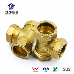 [Hot Item] Brass Compression Tee/ Coupling /Elbow /Adapter/ End Cap Pipe Fittings