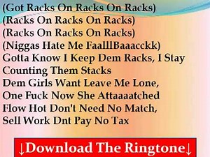 RACKS ON RACKS LYRICS