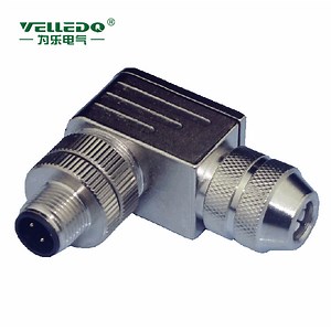 [Hot Item] M12 Sensor Connector 4 Pin Male Right Angle with Shield