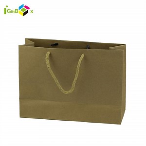 [Hot Item] Sustainable Brown Kraft Paper Bags with Durable Handles for Eco-Conscious Shoppers