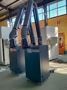 [Hot Item] Portable Welding Fume Extraction Smoke Extractor Absorber with Two Suction Arms