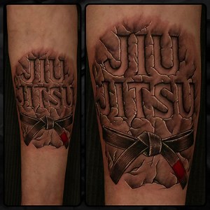 2.3K views · 26 reactions | Did this piece on a great guy from my Jiu-jitsu class who just received his Black belt after 16 years of training. Such a huge accomplishment. Congratulations Ivan. You definitely earned it. Ivan gave me free reign on this piece. Thanks for the trust and opportunity. | Kryptonian Ink | Facebook