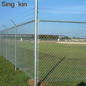 [Hot Item] Wholesale Galvanized Cyclone Wire Chain Link Fence