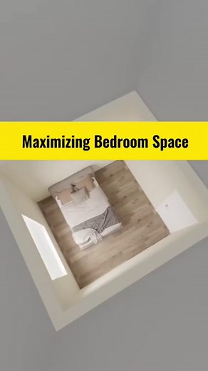 A corner bed maximizes every inch of a small bedroom. Check this out! 🛏️✨ [From Tiktok: homecraft.designer] | 650 Homes